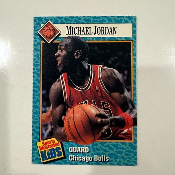 RARE: 1989 89 Sports Illustrated For Kids Michael Jordan #16, Perforated Edges - Picture 3 of 6